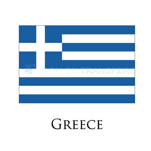 Greece flag Iron-on Stickers (Heat Transfers)NO.1882